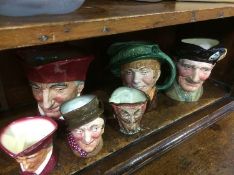 Six Royal Doulton Toby jugs to include Mephistopheles