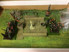 A lead Britains miniature garden