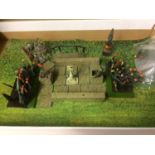 A lead Britains miniature garden