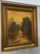 Gilt framed oil on canvas