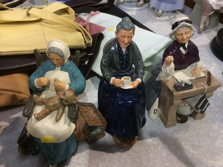 Three Royal Doulton figures