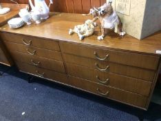 G plan double chest of drawers