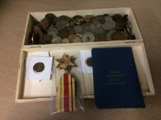 Assorted coins and medals