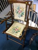 Mahogany folding chair