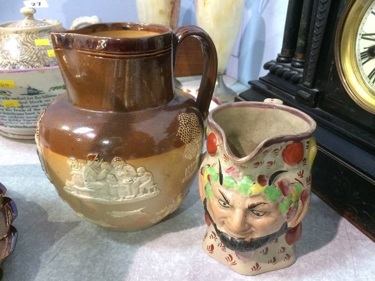 Royal Doulton jug and a Toby jug