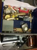 Box of assorted including pocket watches etc.