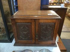 Oak smokers cabinet