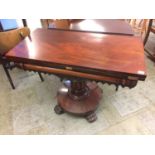 A 19th century mahogany tea table