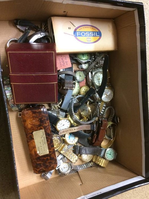 Box of various watches