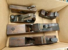 A box of wood planes