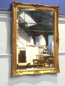 Gilt rectangular mirror