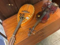 A violin and a mandolin