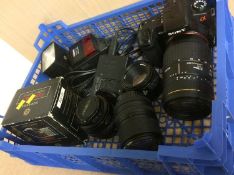 Sony digital camera and various lenses