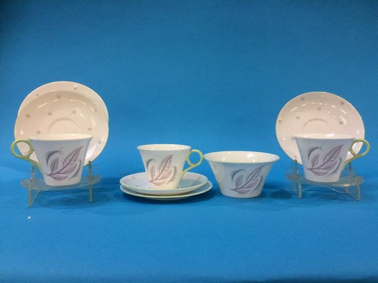 A Shelley tea set, pattern 2406