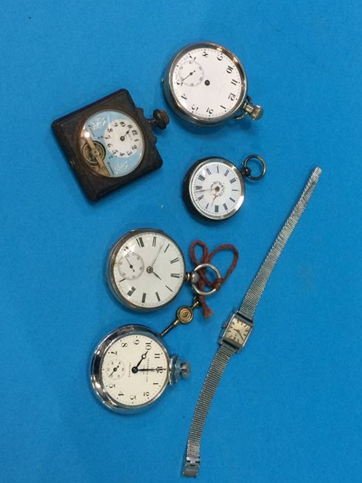 Various pocket watches and a Ladies Omega wristwatch