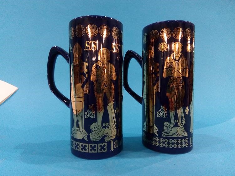 A pair of boxed Hornsea tankards 'The War of the Roses' - Image 2 of 2