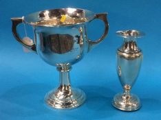 A silver trophy, engraved 'The Lady Marr Challenge Cup', Grant and Sons, Birmingham, 1931 (Weight