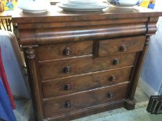 Victorian walnut chest of drawers