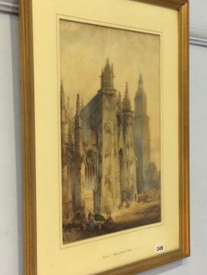 Edwin Thomas Dolby, (act. 1849-1895), watercolour, unsigned, 'Evreaux', 46 x 31cm