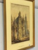 Edwin Thomas Dolby, (act. 1849-1895), watercolour, unsigned, 'Evreaux', 46 x 31cm