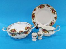 A large quantity of Royal Albert Old Country Roses dinner wares