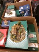 Two boxes of boxed Lilliput Lane