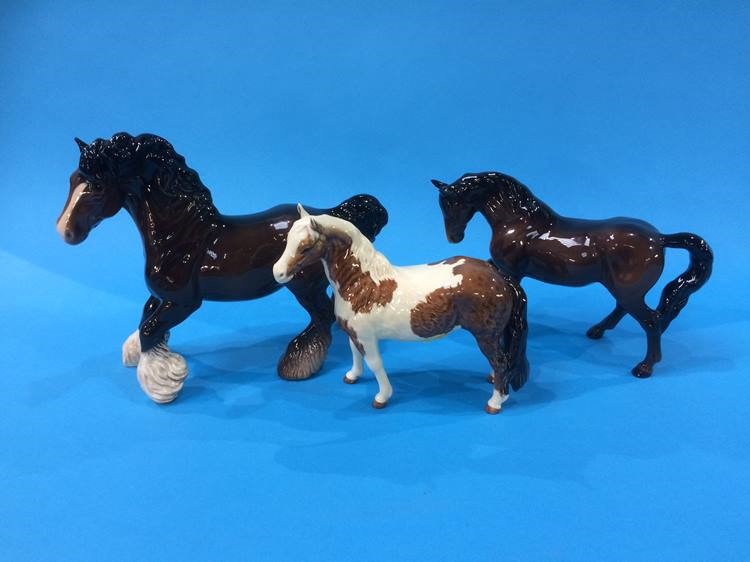 Three Beswick horses - Image 2 of 2