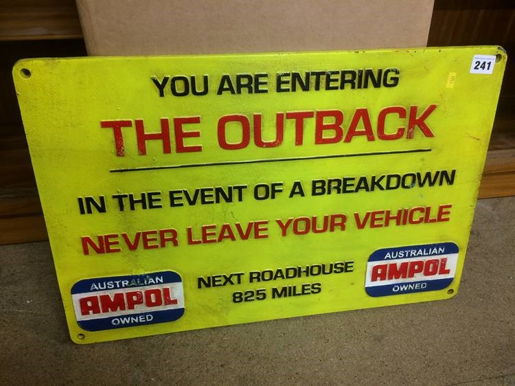 Outback sign'