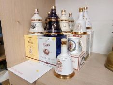 Nine Bells Whiskey decanters (full)