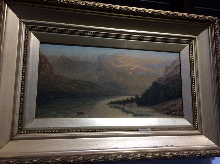 H. Wilson, pair, oil on canvas, 'Lakeland Landscape', 24 x 49cm - Image 2 of 3