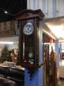 A walnut wall clock