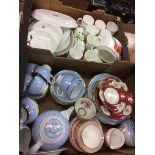 Assorted tea and dinner china