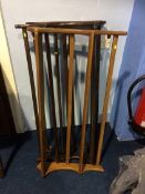 Three Ercol plate racks