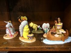 Seven boxed Royal Doulton Winnie the Pooh figures