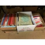 Three boxes of books