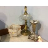 A converted oil lamp etc.