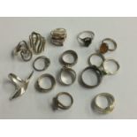 Collection of '925' standard rings