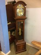 Modern oak Grandmother clock