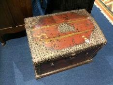 A small Oriental domed chest