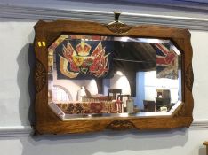Oak framed mirror