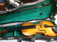Violin in hard case