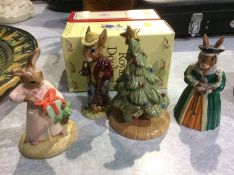 Four pieces of Royal Doulton Bunnykins