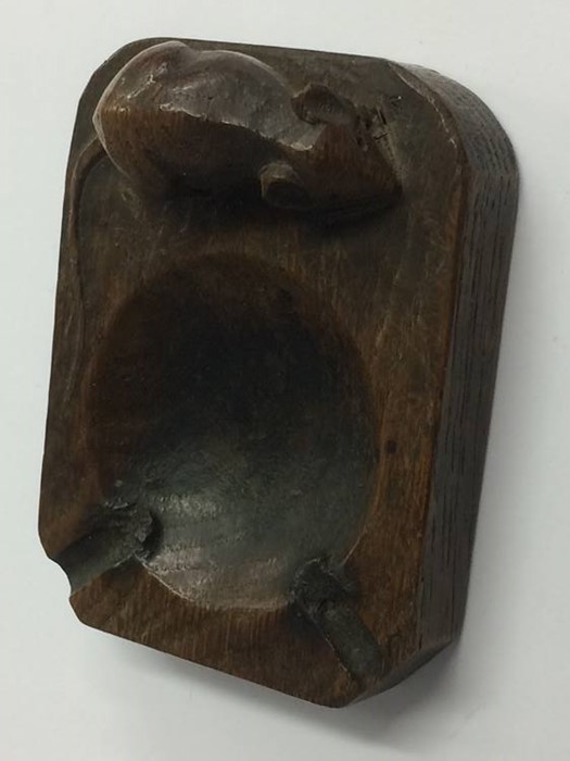A Mouseman ashtray
