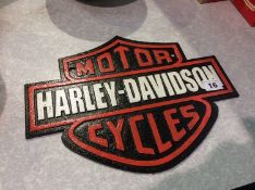 Harley Davidson cast plaque