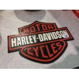 Harley Davidson cast plaque