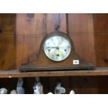 Oak mantle clock