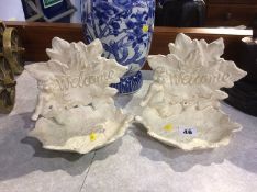 Two soap dishes