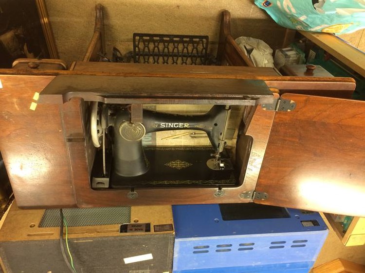 Treddle sewing machine