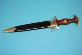 A German National Socialist Motor Corps (N.S.K.K.) dagger, stamped W.K.C. Solingen, blade 22cm