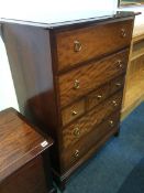 Stag chest of drawers